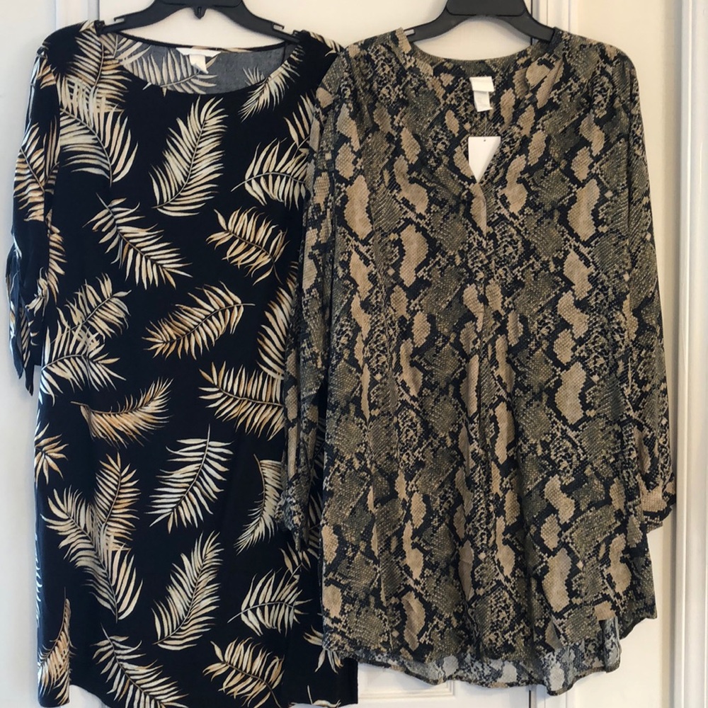 1 NWT H&M Tunic/Dress and 1 NWOT H&M Dress